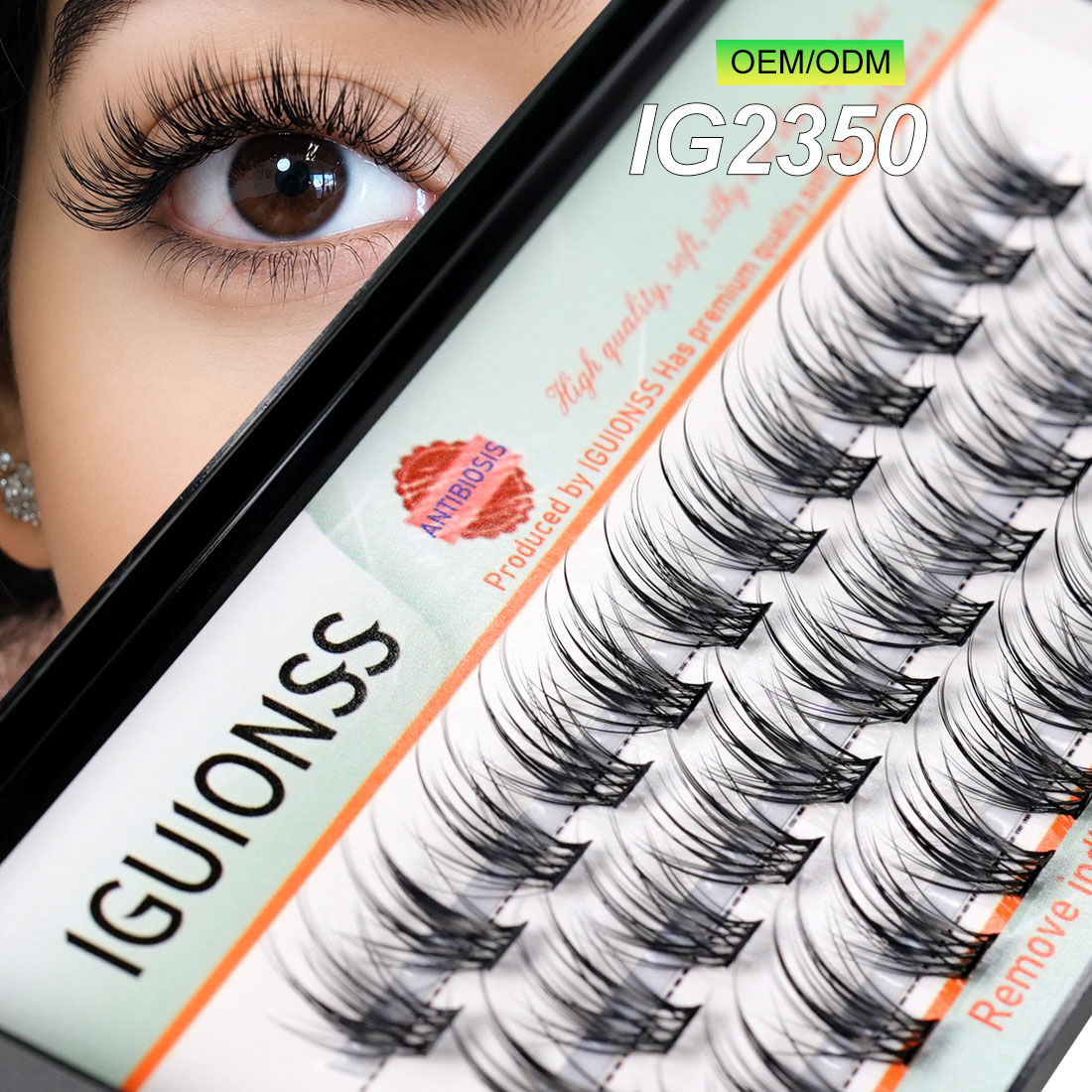 Eyelash Extension Human Hair - IGUIONSS OEM ODM Segmented Eyelash Extension