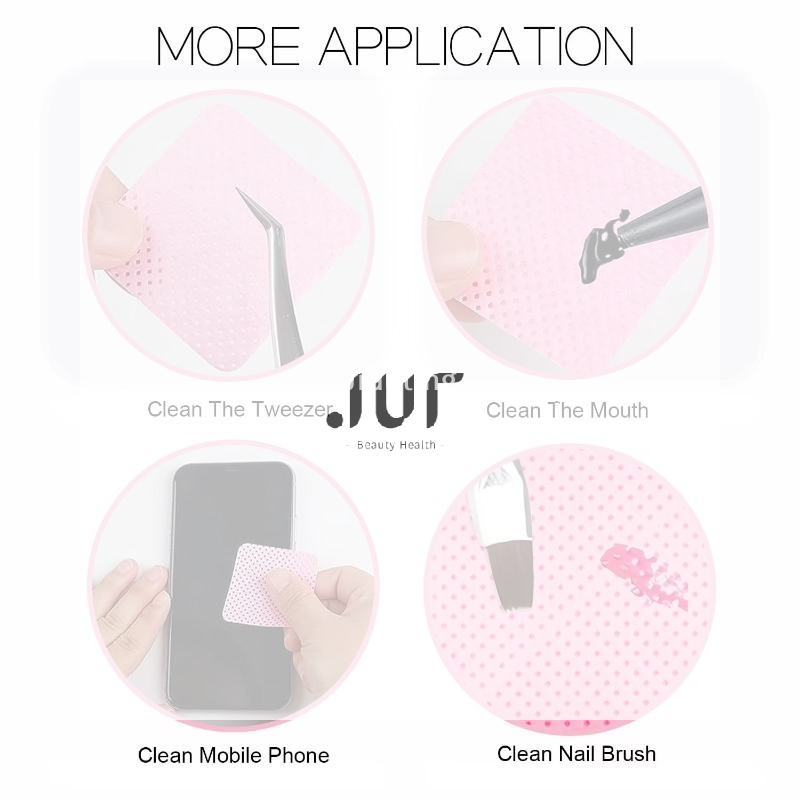Eyelash Extension Glue Remover - Pieces Professional Lint Free Nail Wipes