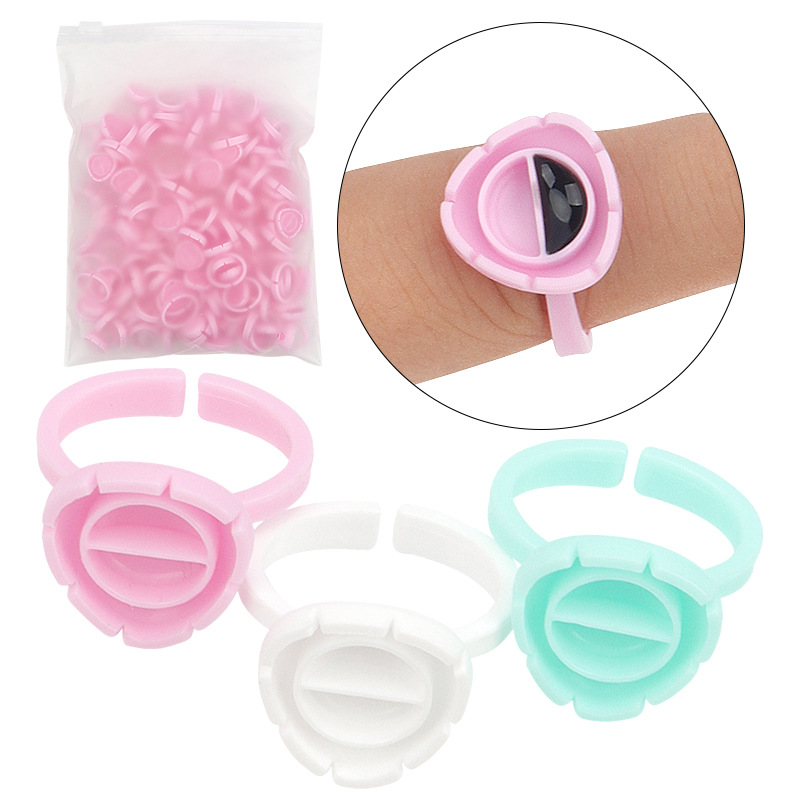Eyelash Extension Class - 100Pcs Disposable Eyelash Extension Glue Fan