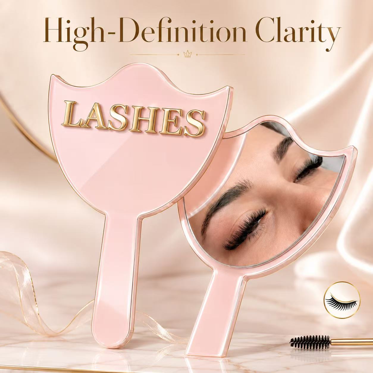 Eyelash Extension Aftercare - HD Glass Lash Extension Mirror with