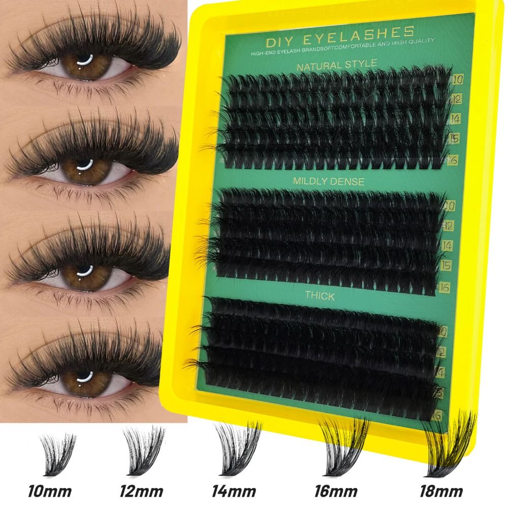 Eyelash Extension Wispy - Natural Look False Eyelashes Bond and