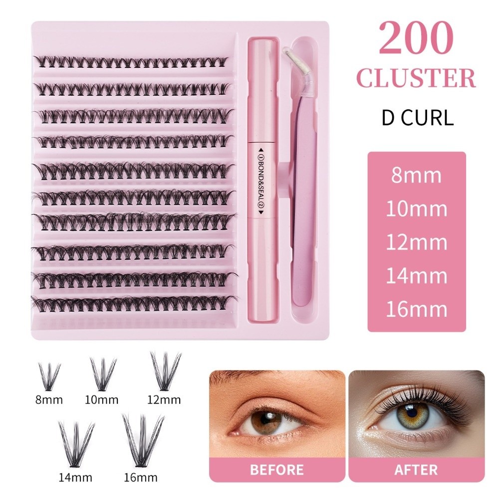 Eyelash Extension Wispy - High Quality Bond and Seal False