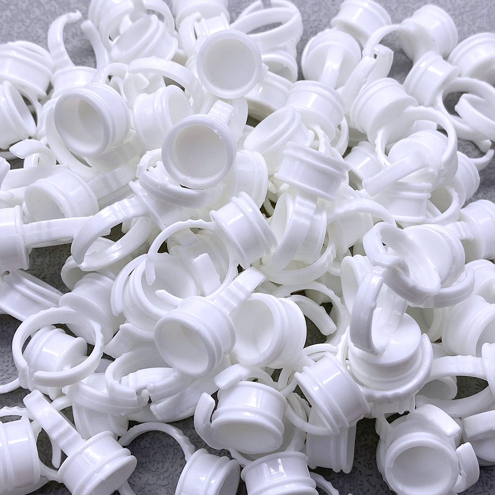 100Pcs Disposable Glue Ring Cu - Eyelash Extension Class 评论和价格