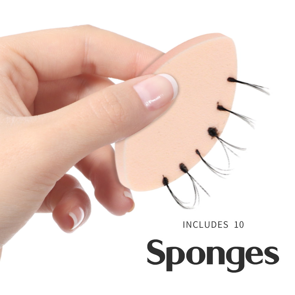 100pcs Soft Sponge False Eyela - Eyelash Extension Class 评论和价格