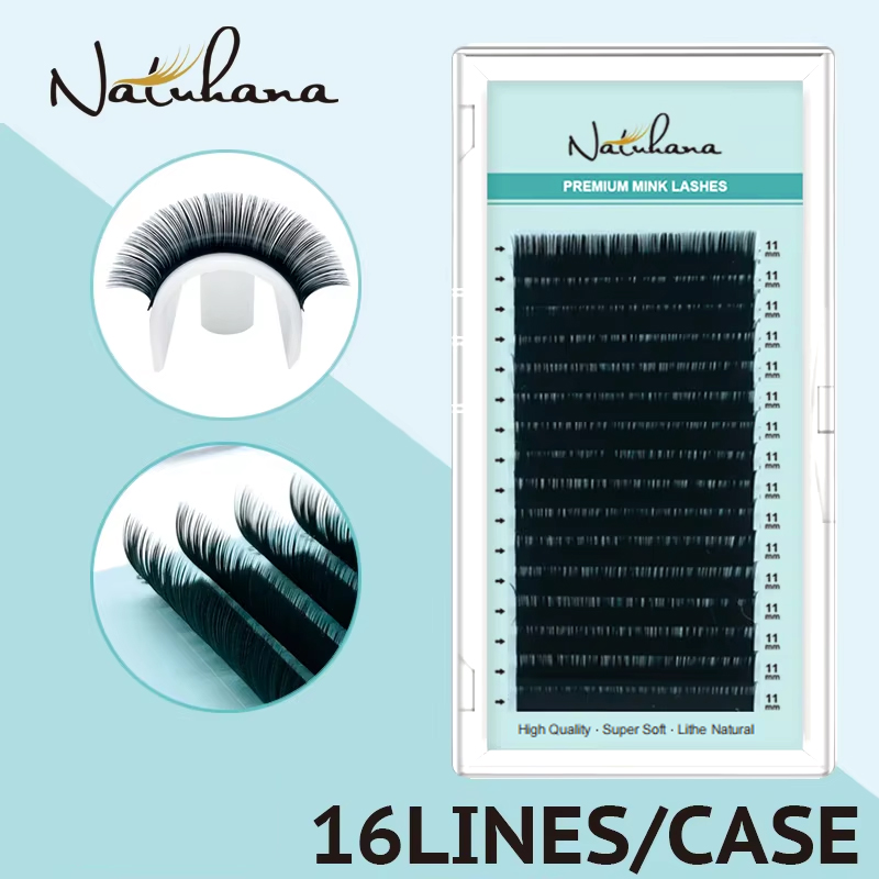 NATUHANA Korea PBT 16Rows B C  - Eyelash Extension Korea Natural 评论和价格