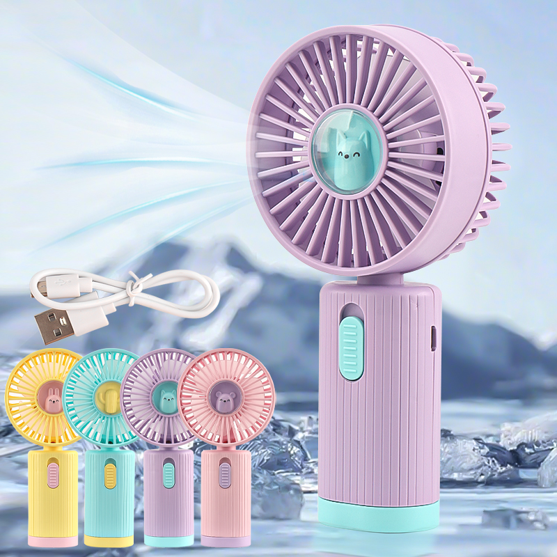 Cute Mini Handheld Fan USB Rec - Eyelash Extension Course 评论和价格