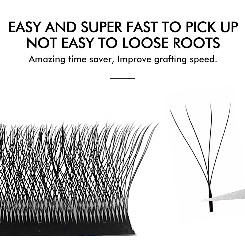 NATUHANA W-Shaped 4D 5D Volume - Eyelash Extension Human Hair 评论和价格
