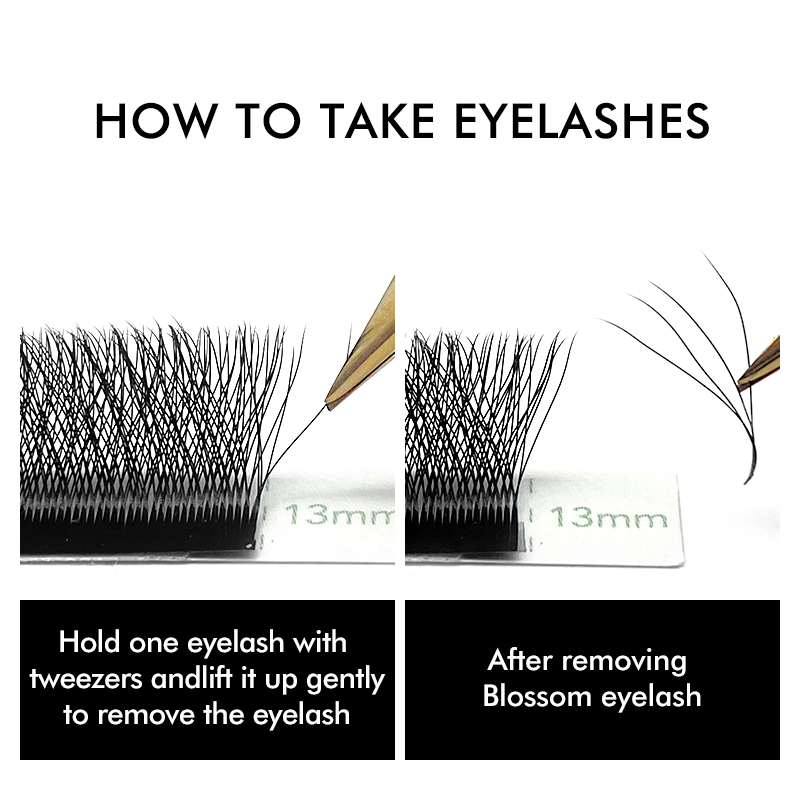 NATUHANA W-Shaped 4D 5D Volume - Eyelash Extension Human Hair 评论和价格