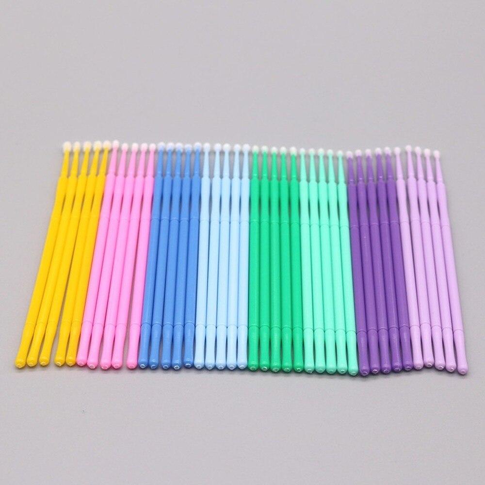 100pcs/lot Micro Brushes Make  - Eyelash Extension Class 评论和价格