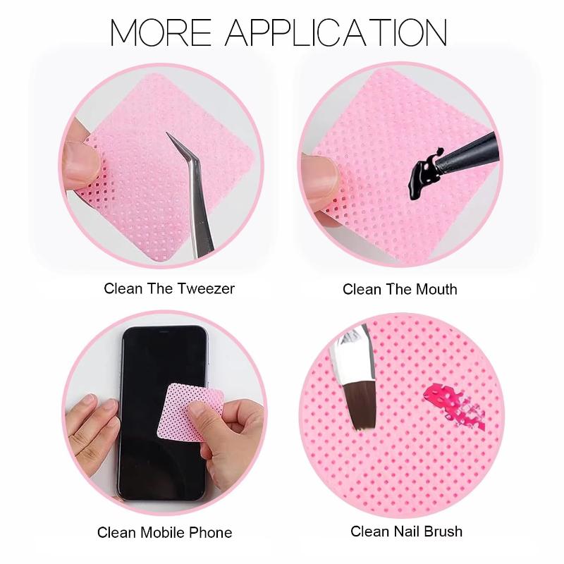 200Pcs Lint‑Free Nail Wipes Ey - Eyelash Extension Glue Remover 评论和价格