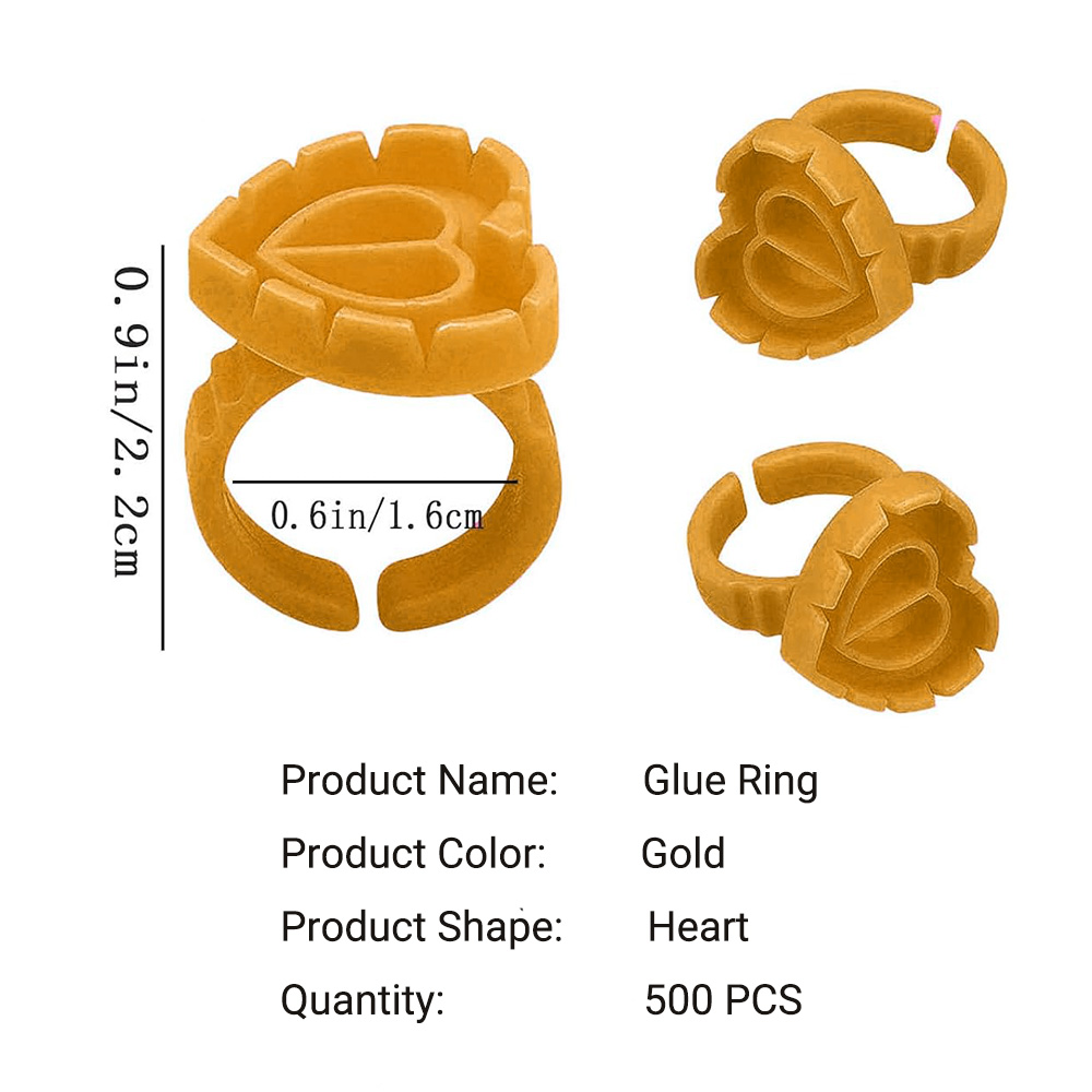 500PCS Glue Rings for Lash Ext - Eyelash Extension Class 评论和价格