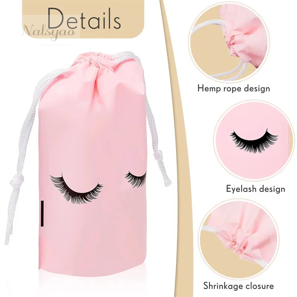 50PCS Travel Pouch Eyelash Aft - Eyelash Extension Aftercare 评论和价格