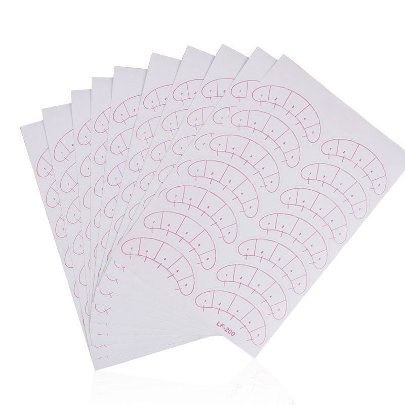 Eyelash Extension Paper Patche - Lash Mapping Sticker 评论和价格