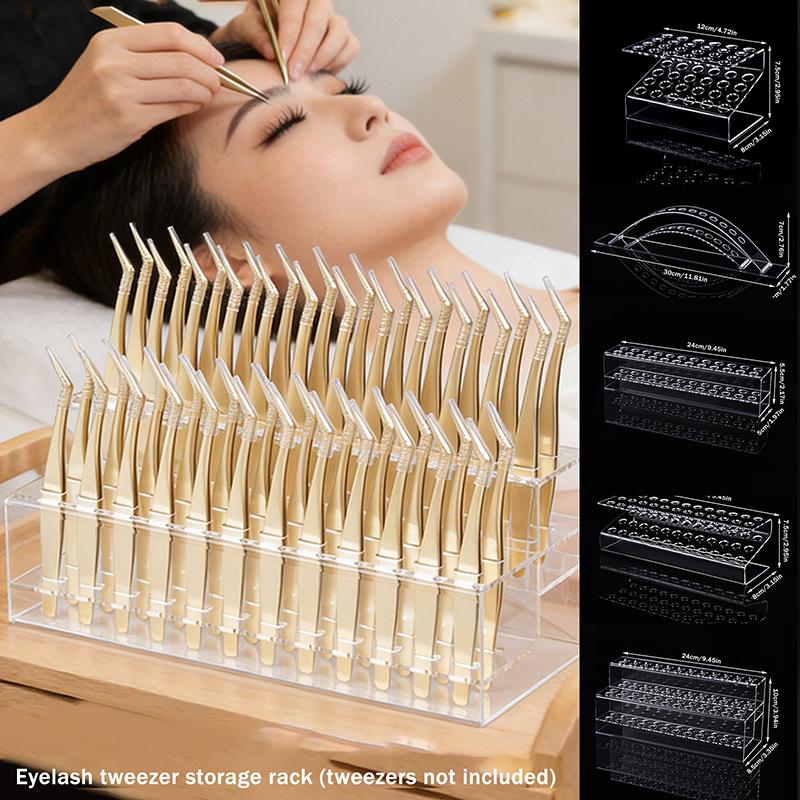 Tweezers Storage Box Multi-Hol - Eyelash Extension Course 评论和价格