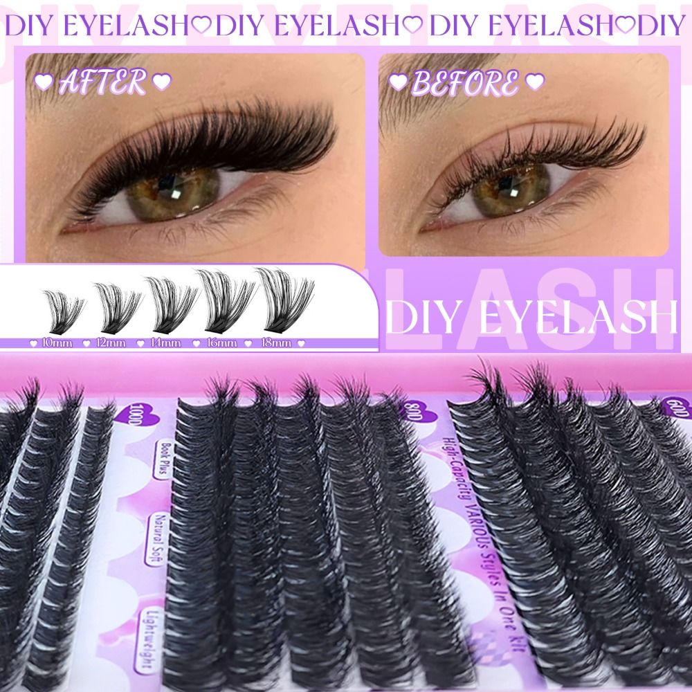 9-18mm Length False Eyelashes  - Eyelash Extension Wispy 评论和价格