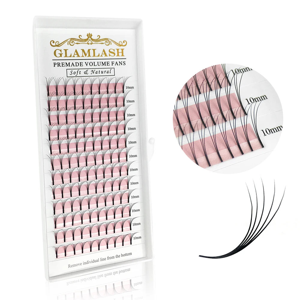 GLAMLASH 2D-6D premade volume  - Eyelash Extension Korea Natural 评论和价格