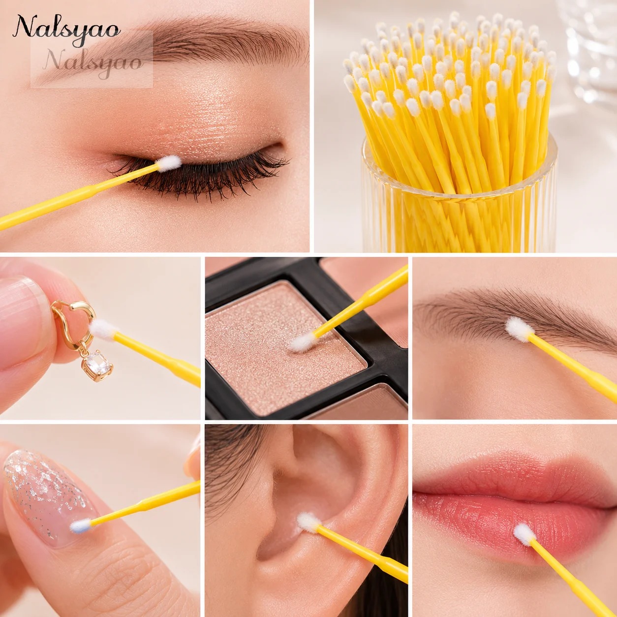 500pcs Eyelash Extension Clean - Eyelash Extension Glue Remover 评论和价格