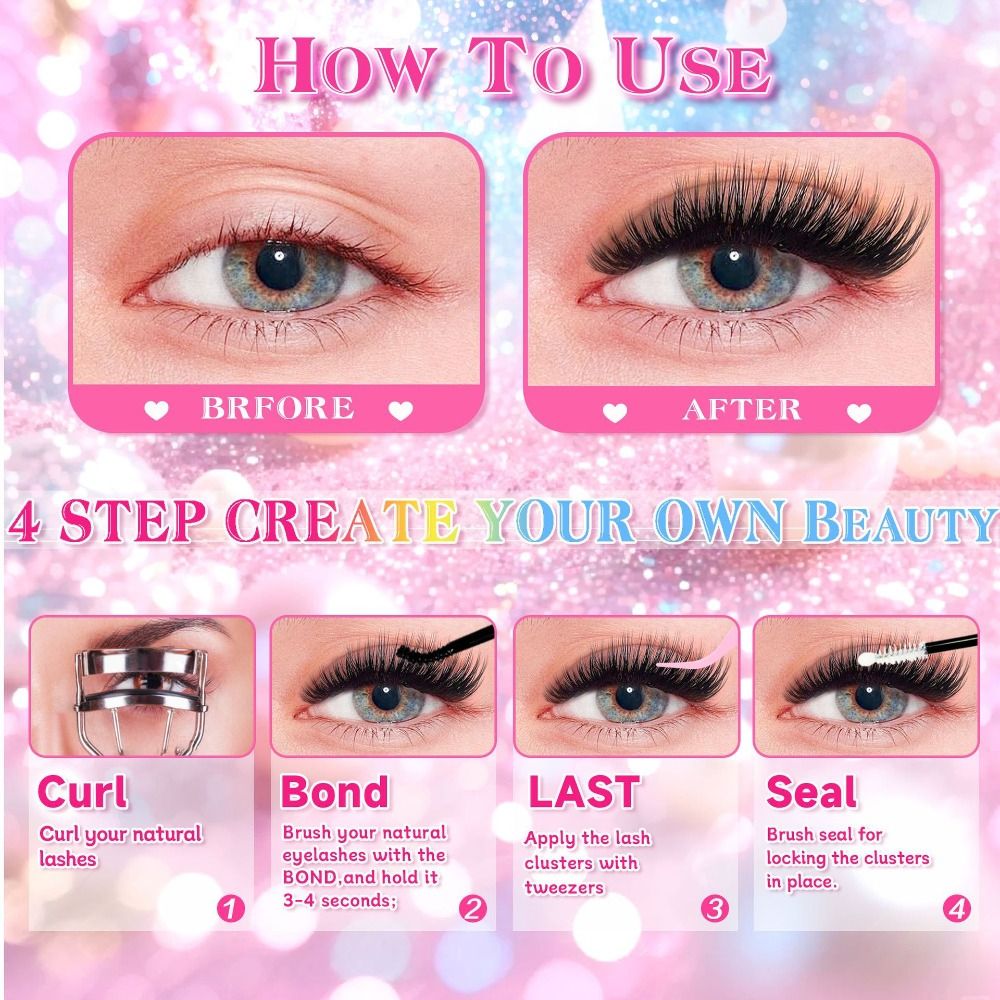 Natural Look False Eyelashes W - Eyelash Extension Wispy 评论和价格