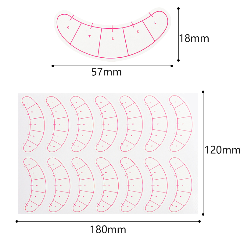 70 Pairs Eyelash Mapping Stick - Lash Mapping Sticker 评论和价格
