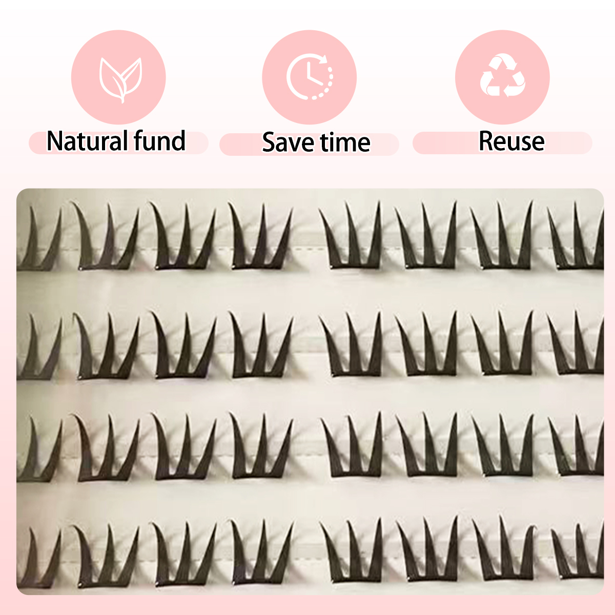Easy Snap-On Eyelash Clusters  - Eyelash Extension Human Hair 评论和价格