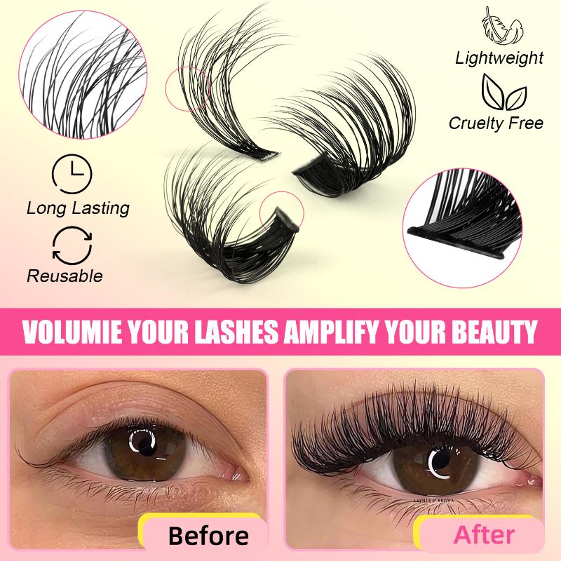 Cluster Lashes Kit Individual  - Eyelash Extension Wispy 评论和价格
