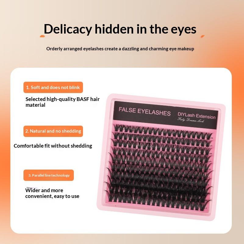New 10Row 140 Clusters Fluffy  - Eyelash Extension Wispy 评论和价格