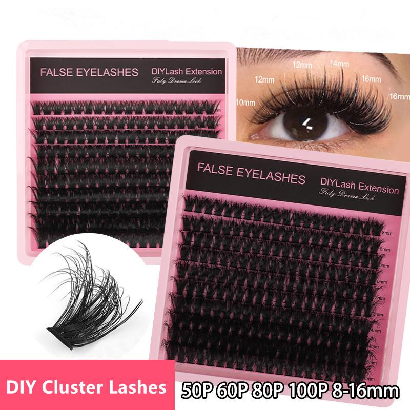 New 10Row 140 Clusters Fluffy  - Eyelash Extension Wispy 评论和价格