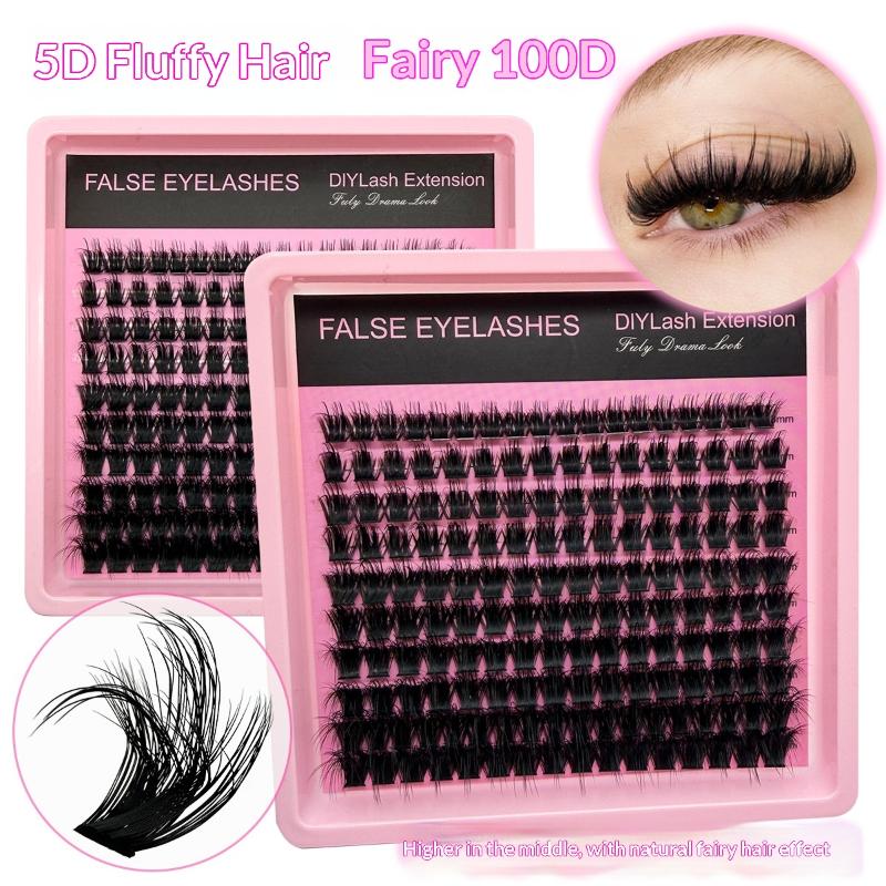 New 10Row 140 Clusters Fluffy  - Eyelash Extension Wispy 评论和价格