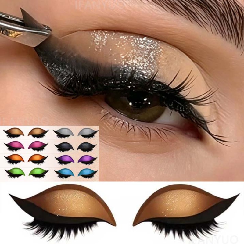 1/2 Pair Reusable Lazy Eye Sha - Lash Mapping Sticker 评论和价格