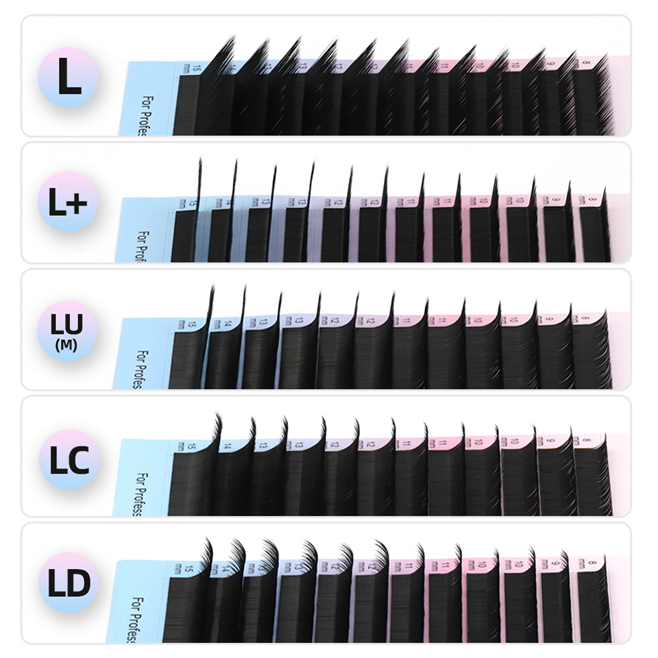 RUJADE L L+ LC LD LU(M) Curl I - Eyelash Extension Human Hair 评论和价格