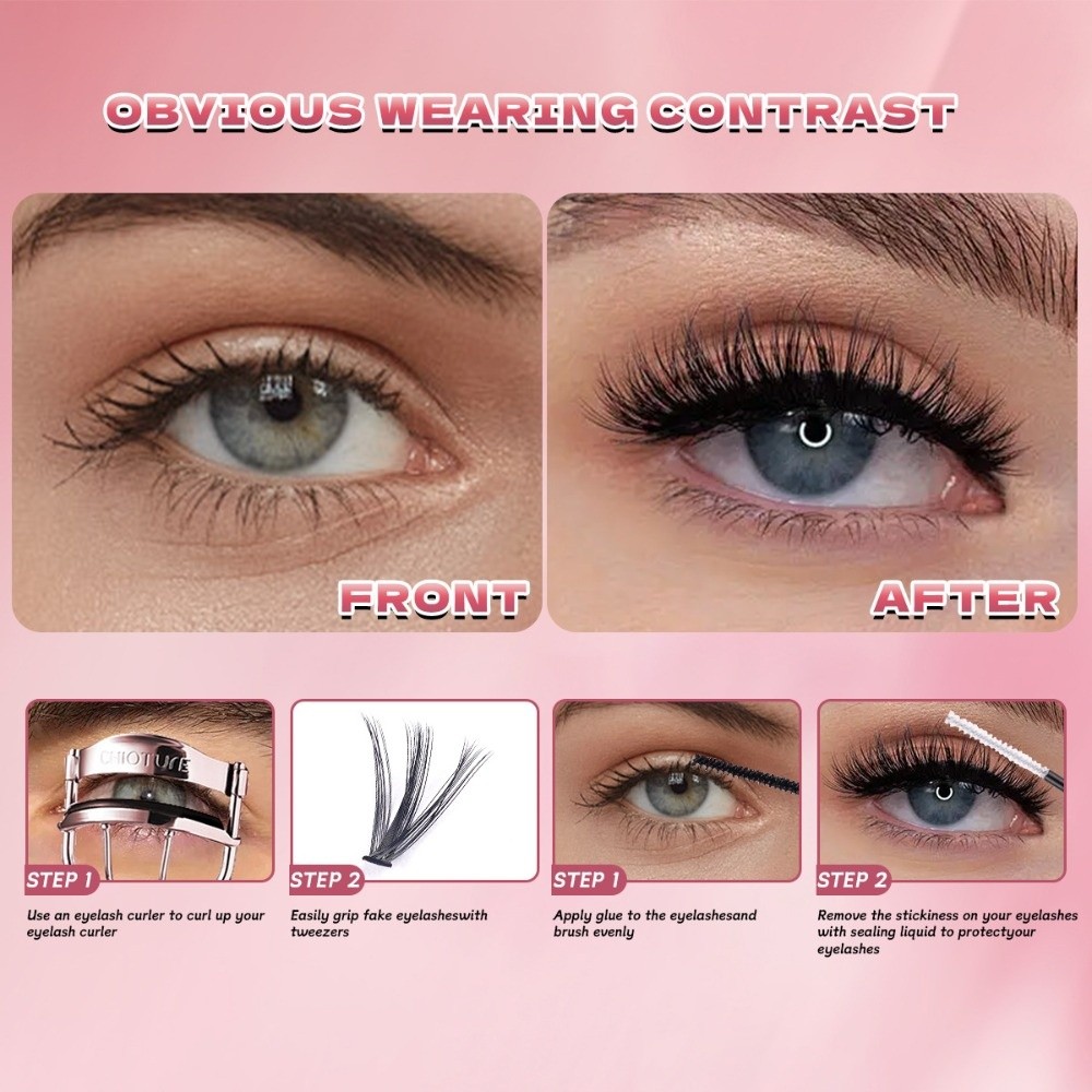 8-16mm Length False Eyelashes  - Eyelash Extension Wispy 评论和价格