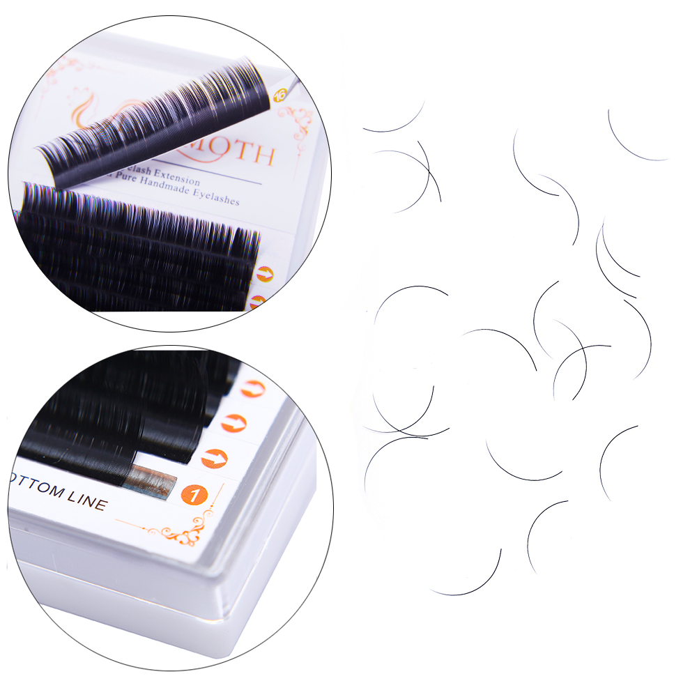 DOSMOTH 10 boxes 16rows 7-16mm - Eyelash Extension Human Hair 评论和价格