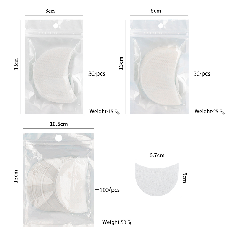 30/50/100 Eyeshadow Shield Und - Lash Mapping Sticker 评论和价格