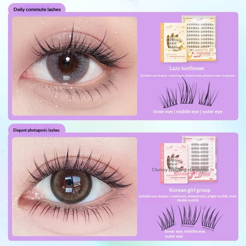 7 Rows Self-Adhesive Eyelashes - Eyelash Extension Glue 评论和价格