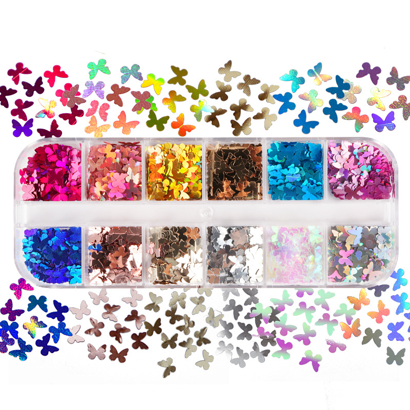 Mix Color Fluorescent Butterfl - Eyelash Extension Class 评论和价格