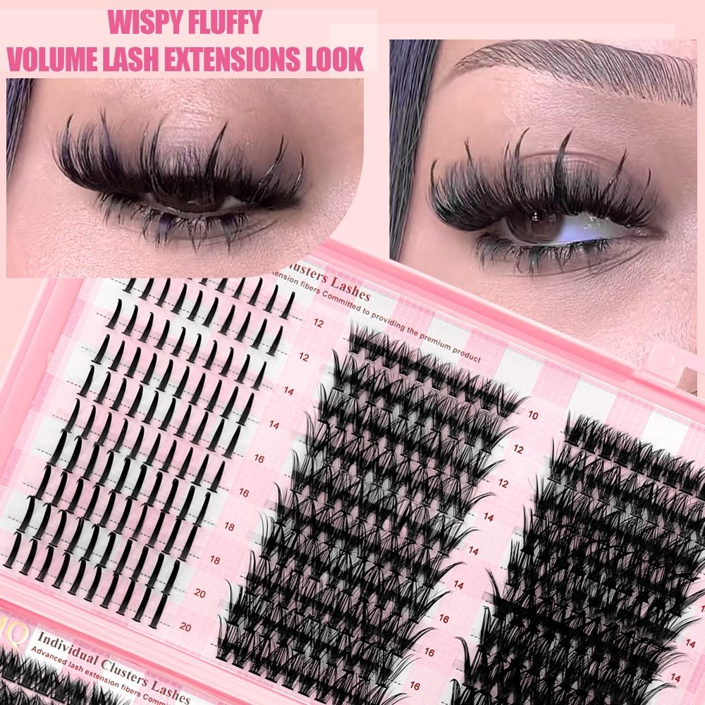 9-16mm Length False Eyelashes  - Eyelash Extension Wispy 评论和价格