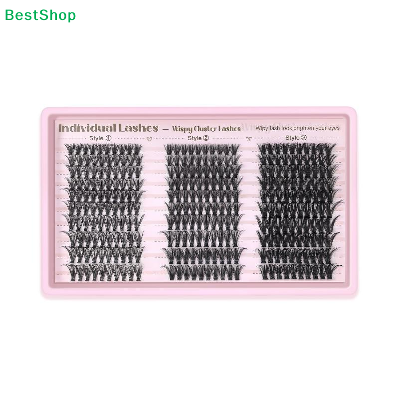 ✂Cluster Lashes Individual Ext - Eyelash Extension Wispy 评论和价格