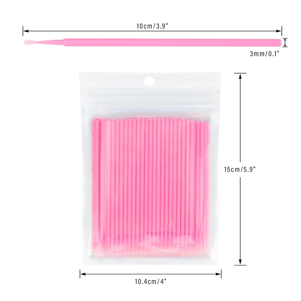 500PCS Disposable Micro Cotton - Eyelash Extension Glue Remover 评论和价格