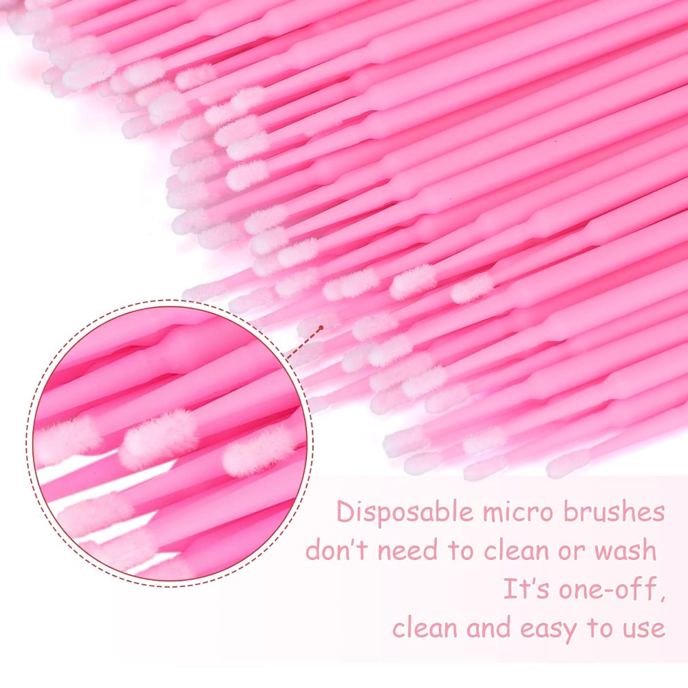 500PCS Disposable Micro Cotton - Eyelash Extension Glue Remover 评论和价格